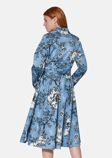Shirt dress with natural motif print thumbnail 3