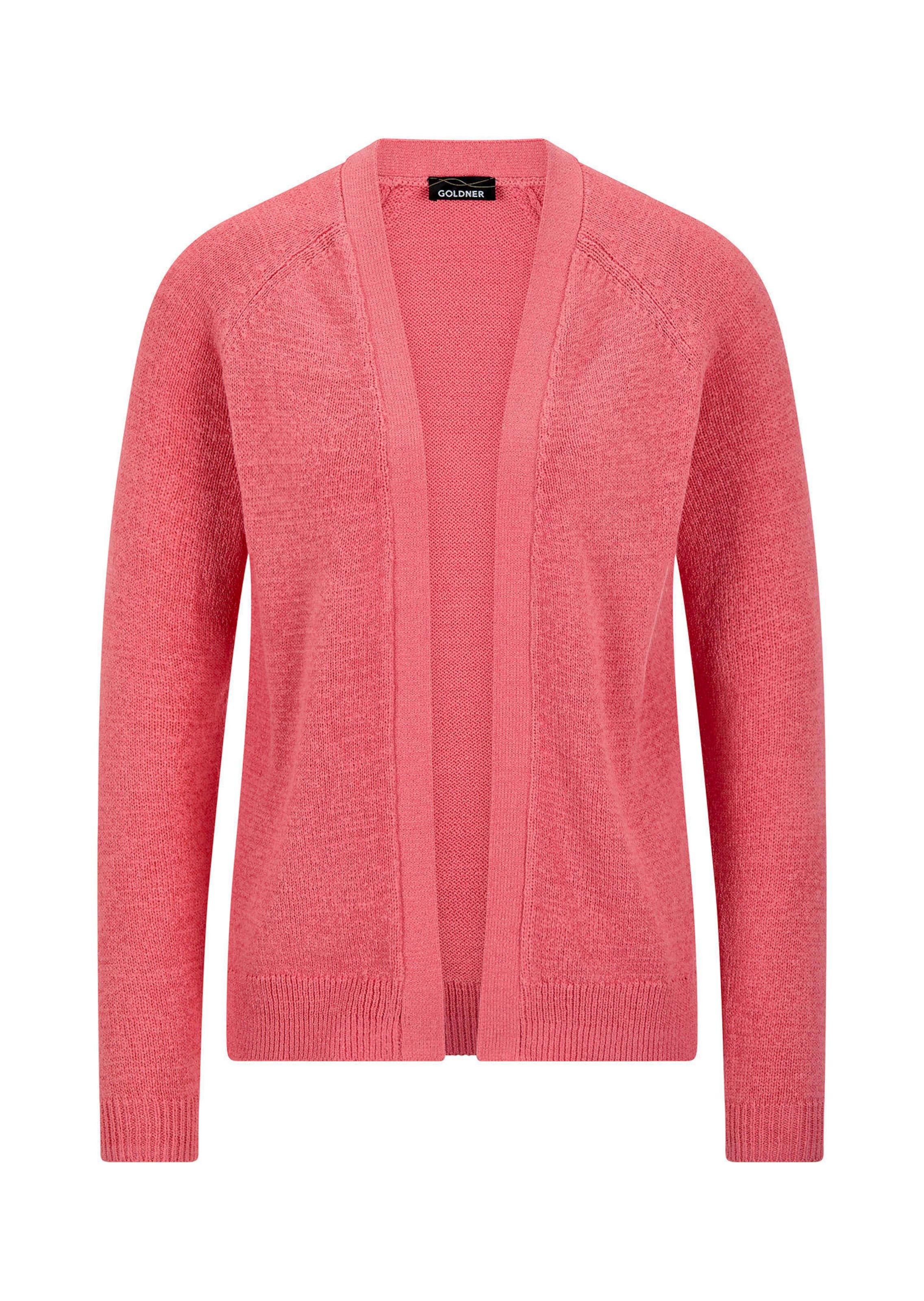 Kurze Strickjacke aus Bändchengarn