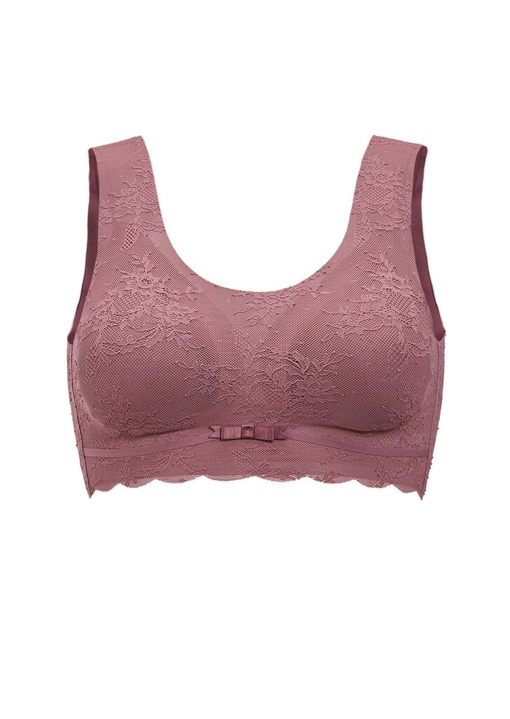 Femininer Bustier-BH mit Spitzen-Overlay