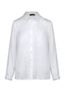 Viscose satijnen blouse met elastische manchetten thumbnail 6