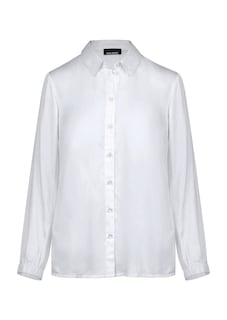 Viscose satijnen blouse met elastische manchetten thumbnail 6