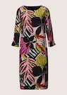 H-line dress with floral print and 3/4-length sleeves thumbnail 6