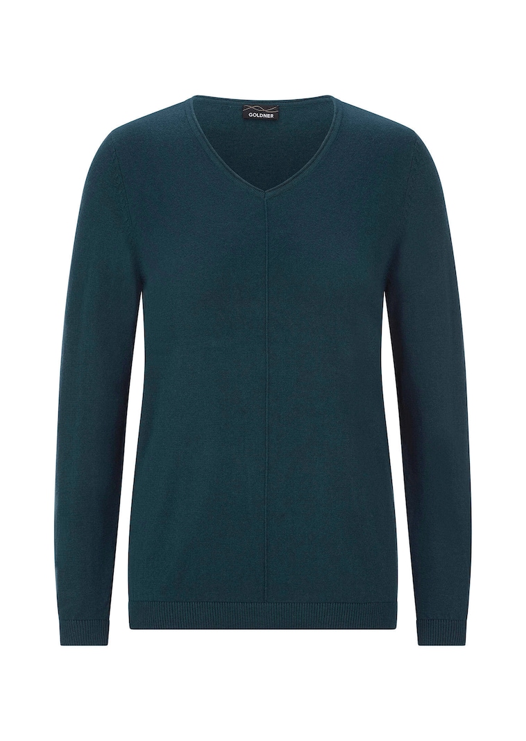 Pullover mit V-Ausschnitt aus COTTAMIRA
