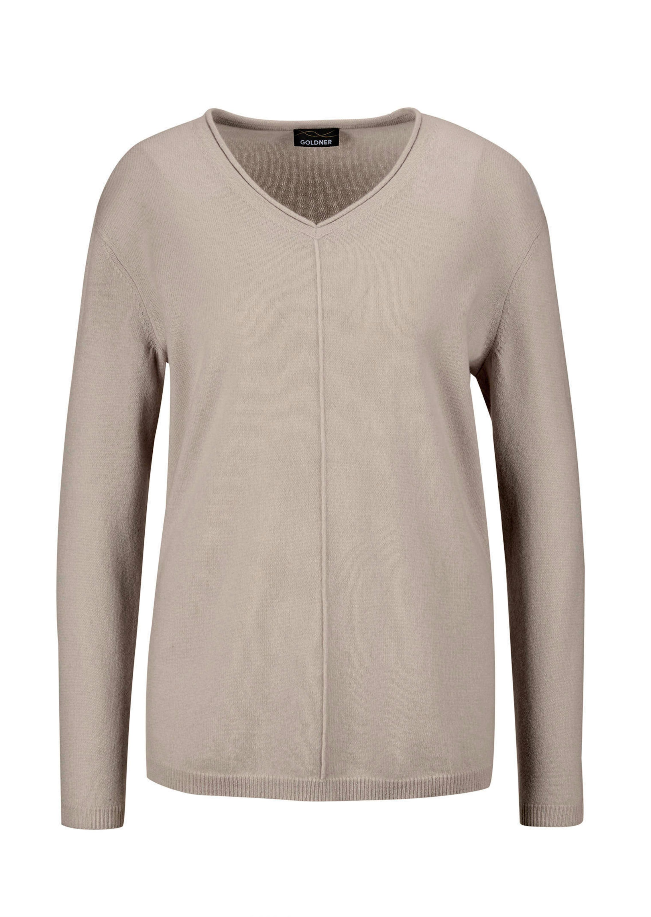 Pullover van kasjmier met V-hals