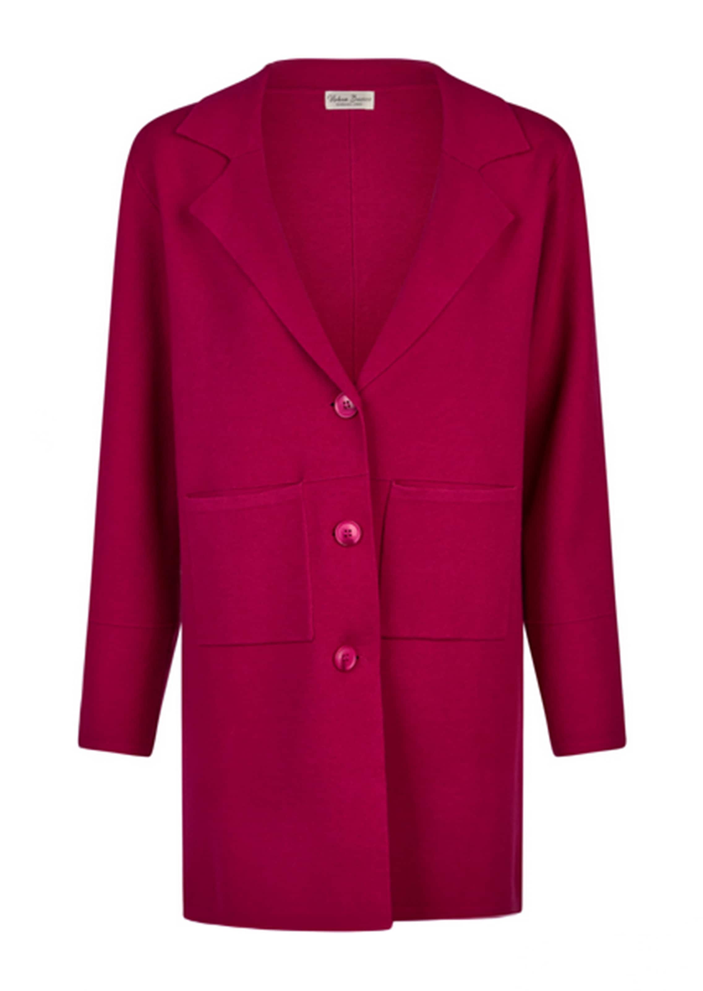 Longstrickblazer mit Reverskragen