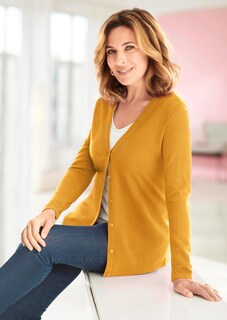 Schöner V-Pullover mit Merinoschurwolle thumbnail 5