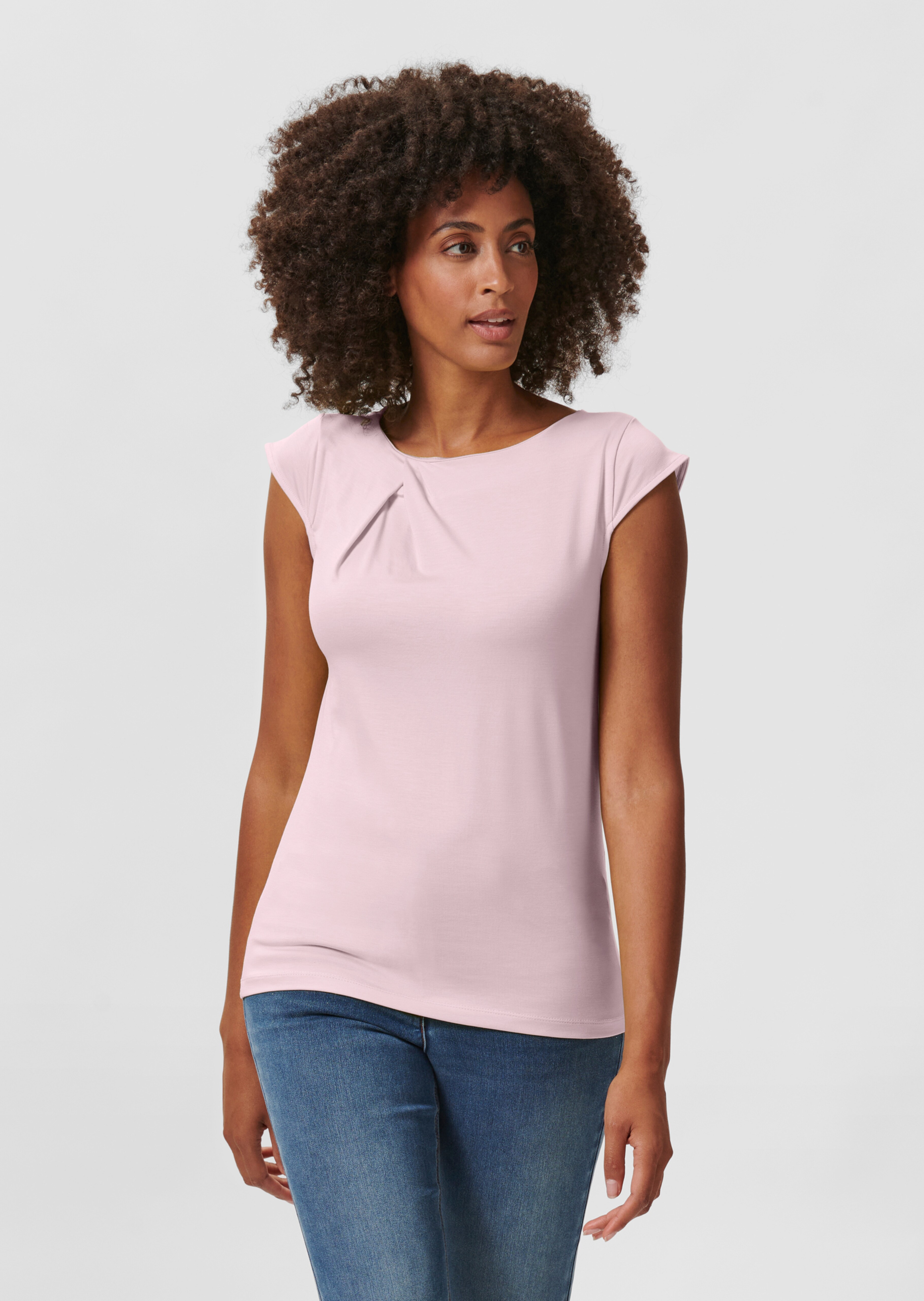Shirt mit Flügelärmeln und Faltendetail