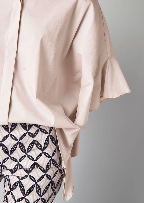 Oversizedbluse mit großem Volantärmel 4