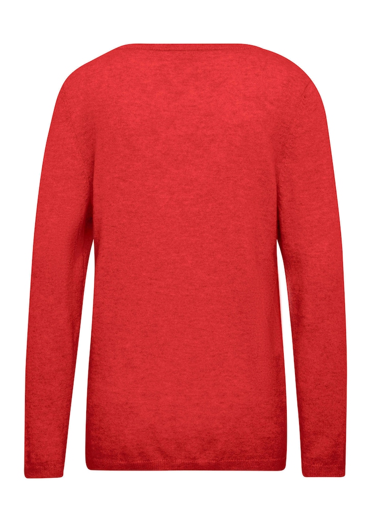 Kaschmirpullover mit U-Boot Ausschnitt