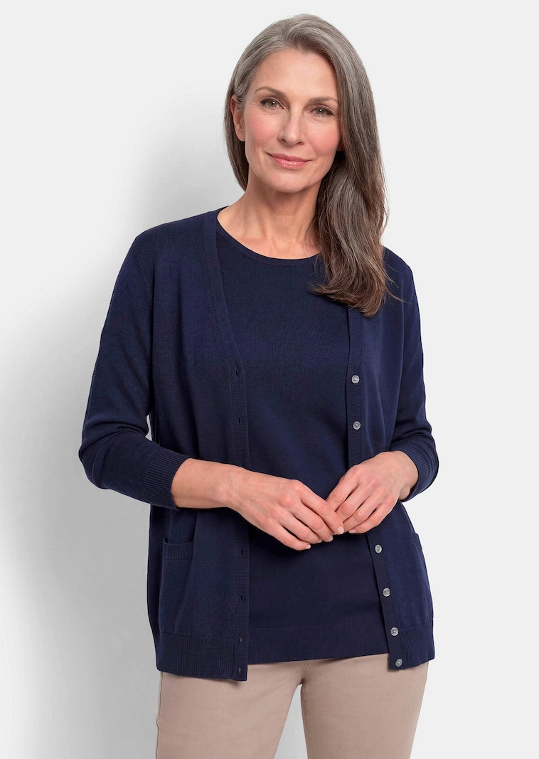 Cardigan en pure laine Mérinos