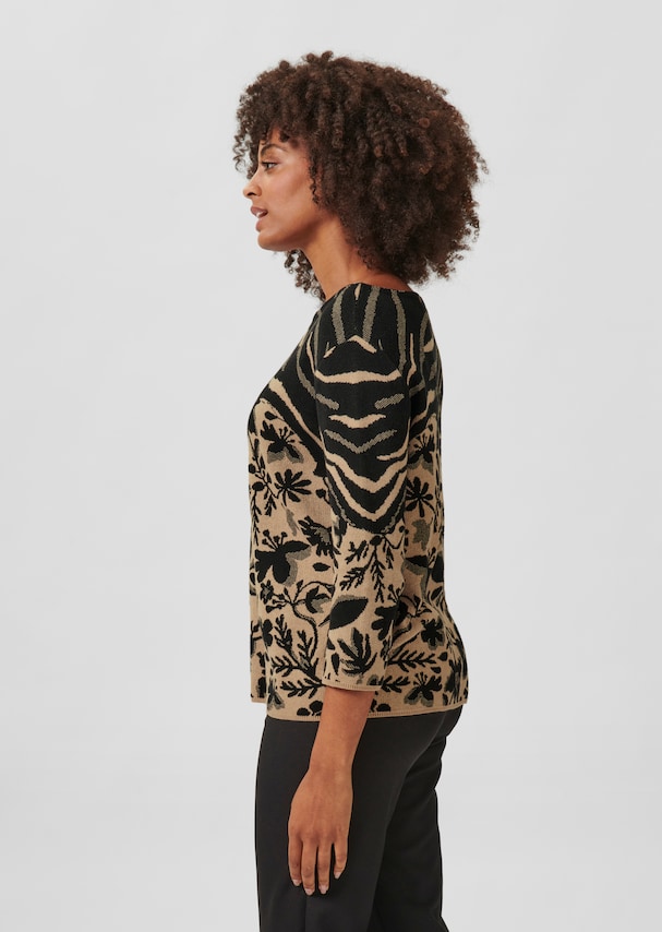 Jacquard jumper with pattern mix 3