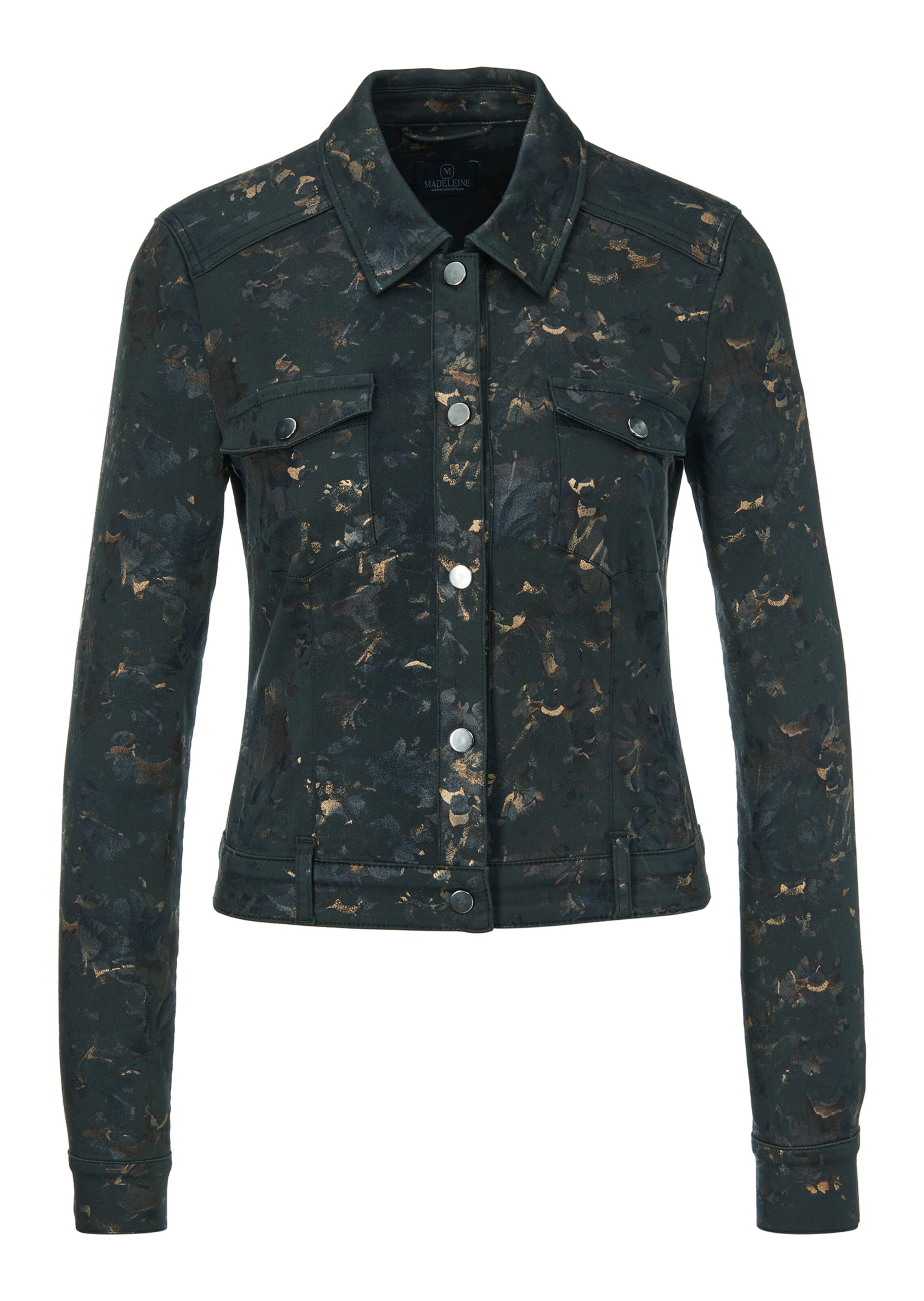 Bedruckte Jeansjacke