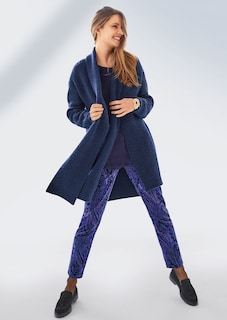 Lange Strickjacke mit Glanz thumbnail 7