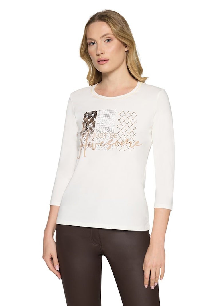 Jersey-Shirt mit glitzerndem Frontmotiv