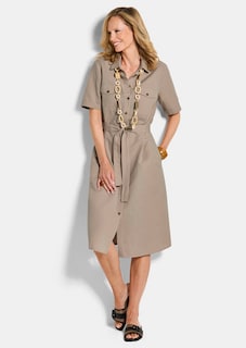 Safarikleid aus Baumwolle und Leinen thumbnail 1