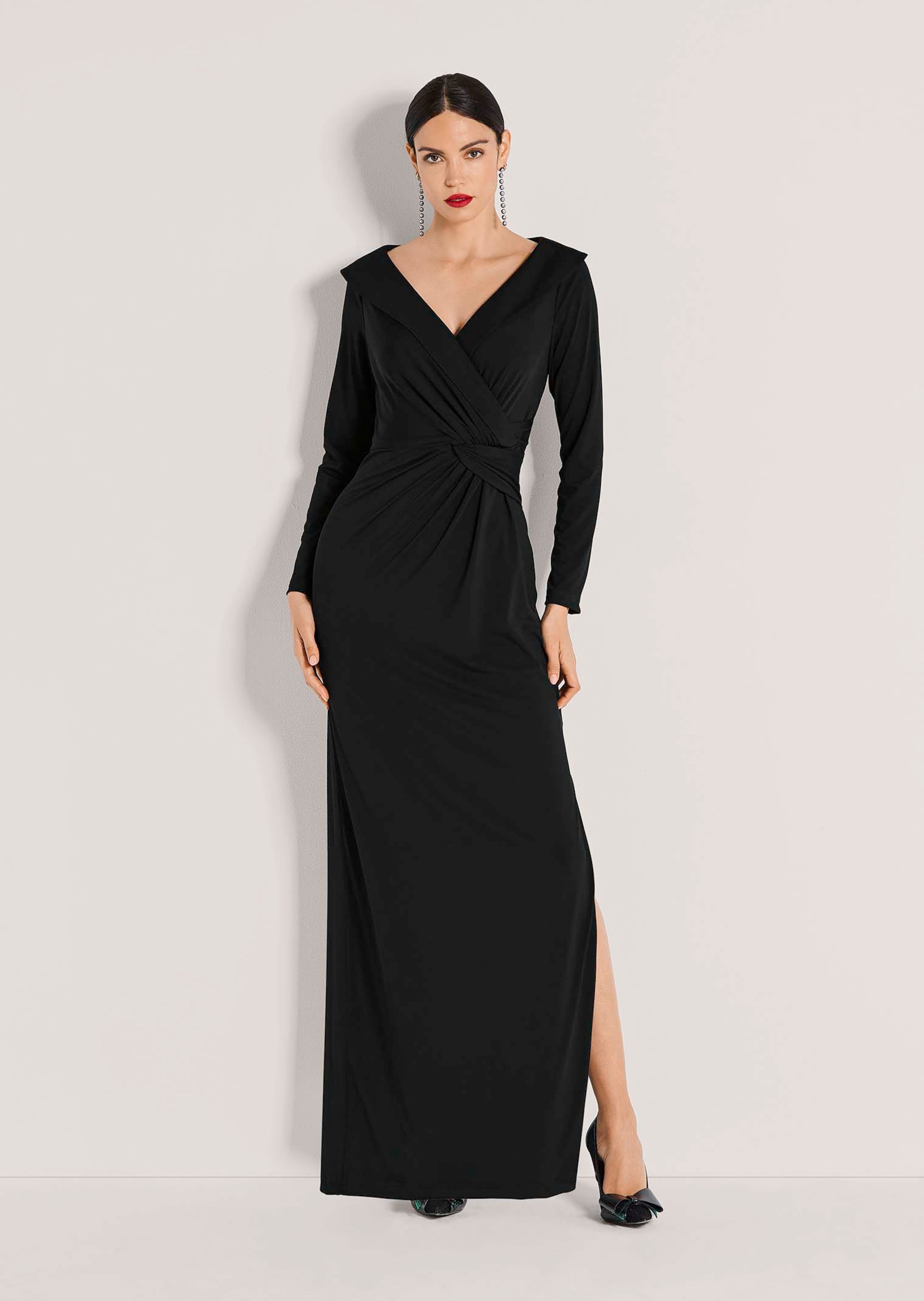 Lange avondjurk met lange mouwen