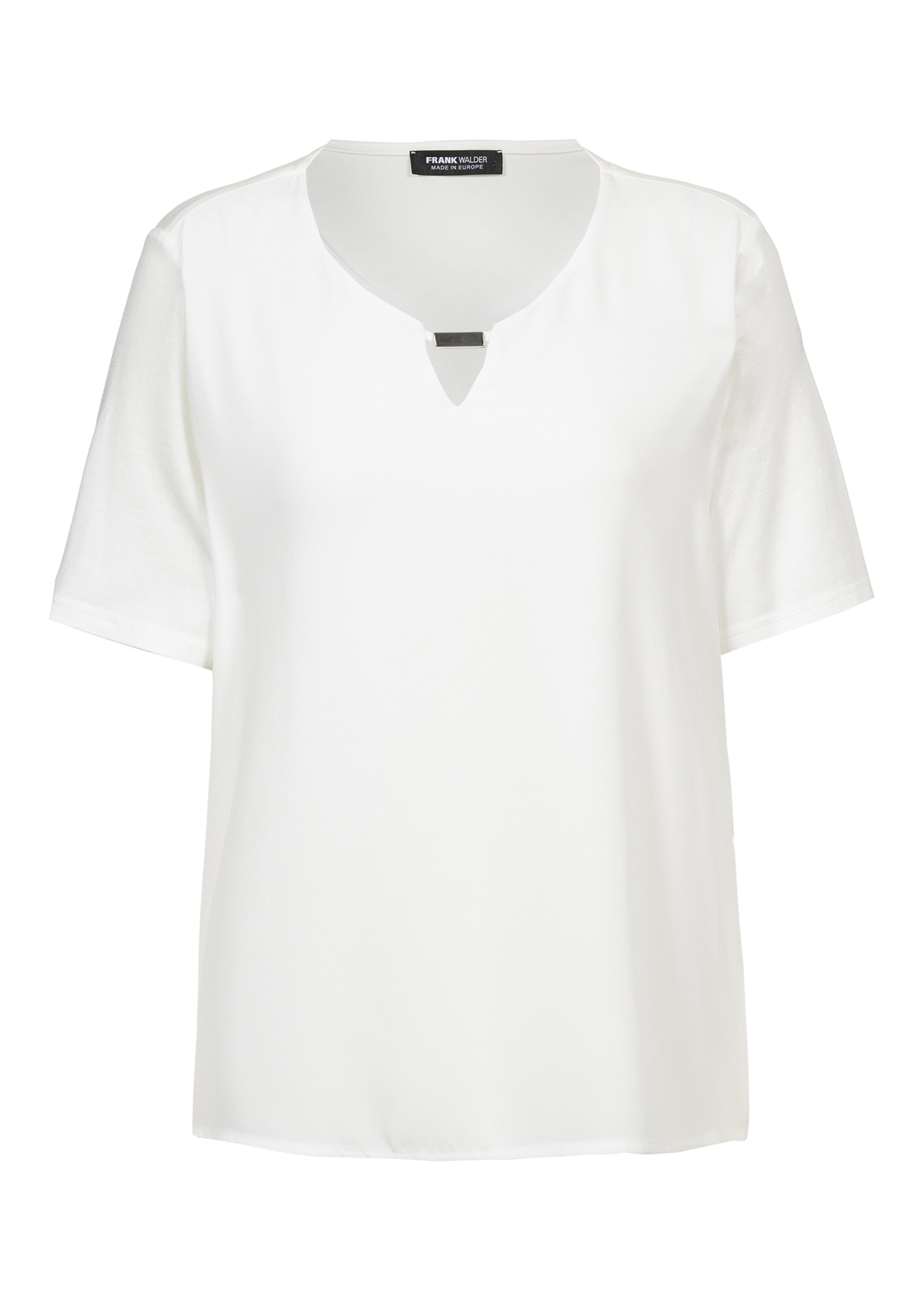 Blusenshirt mit Zierelement am Dekolleté