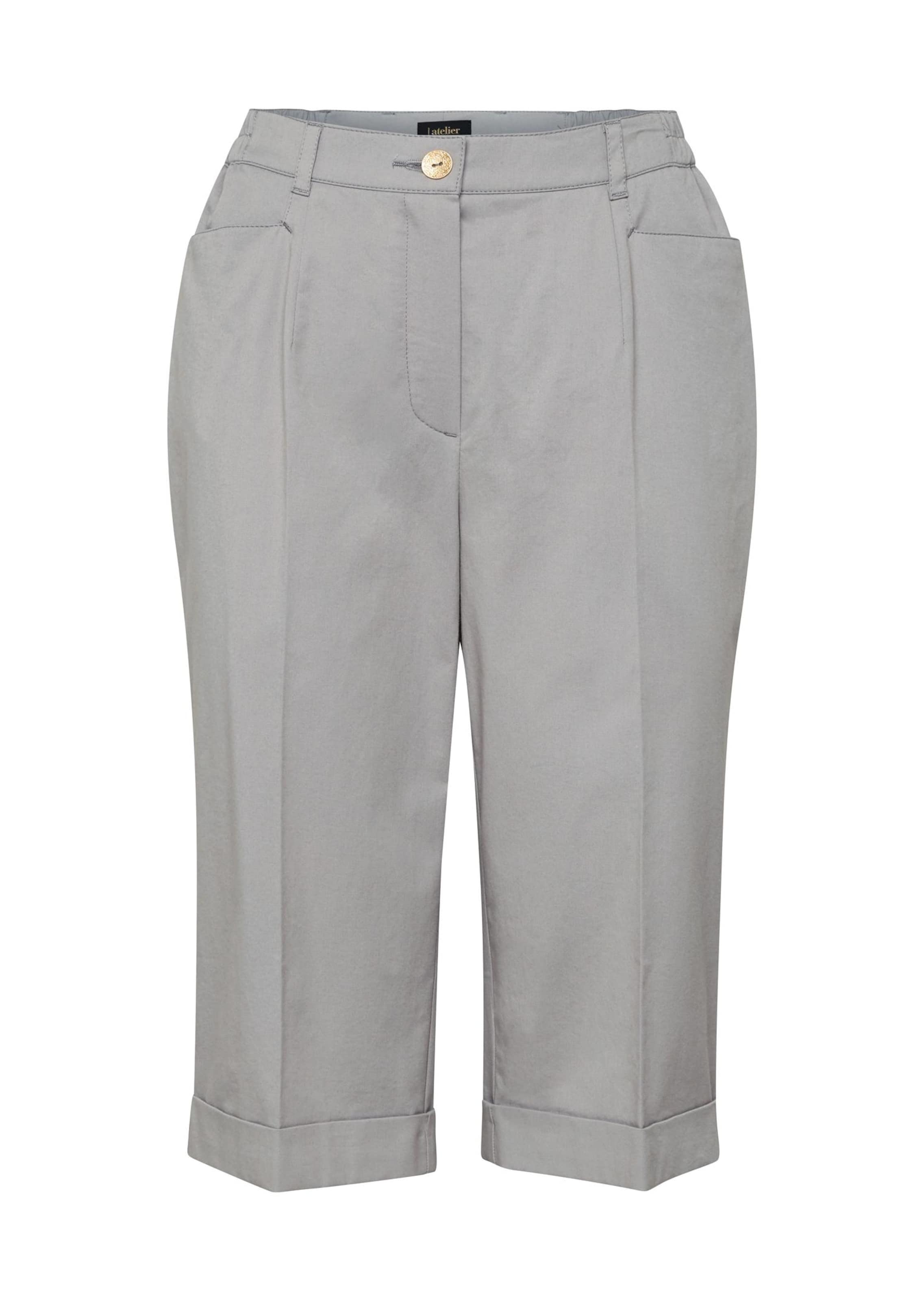 Bermuda en coton CARLA - gris - Gr. 56 de Goldner Fashion