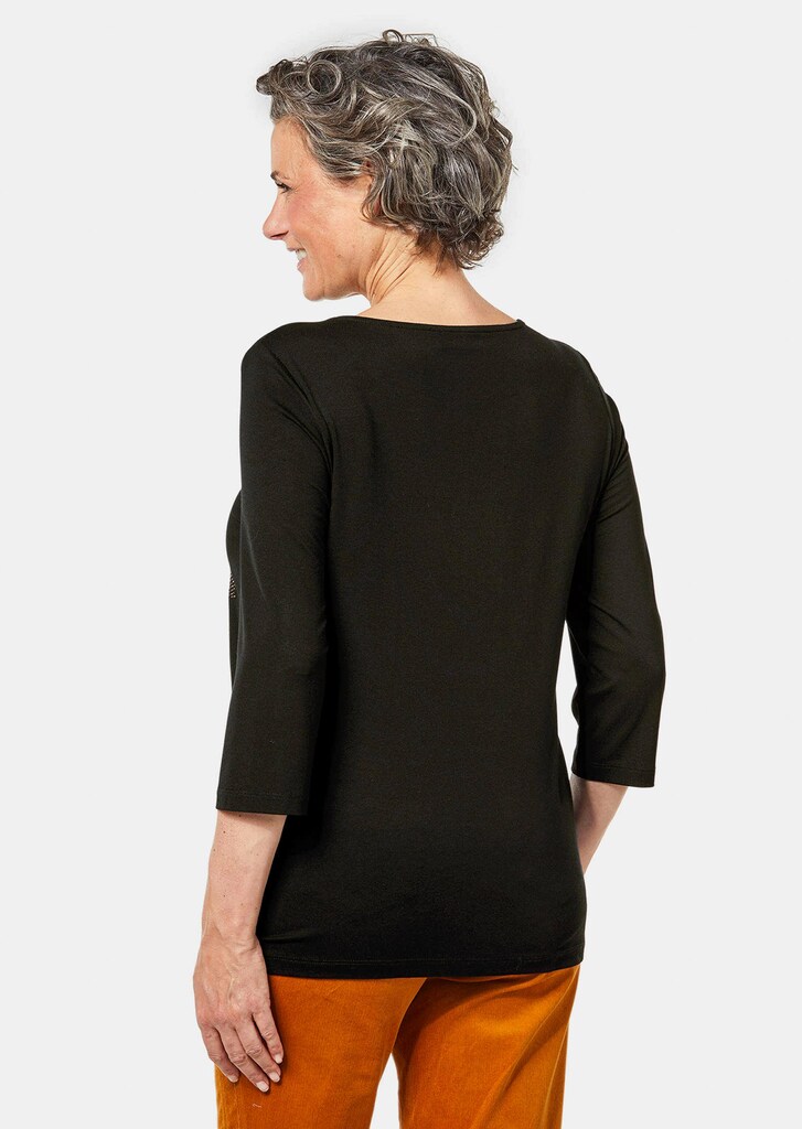 Druckshirt mit leichtem Glanz