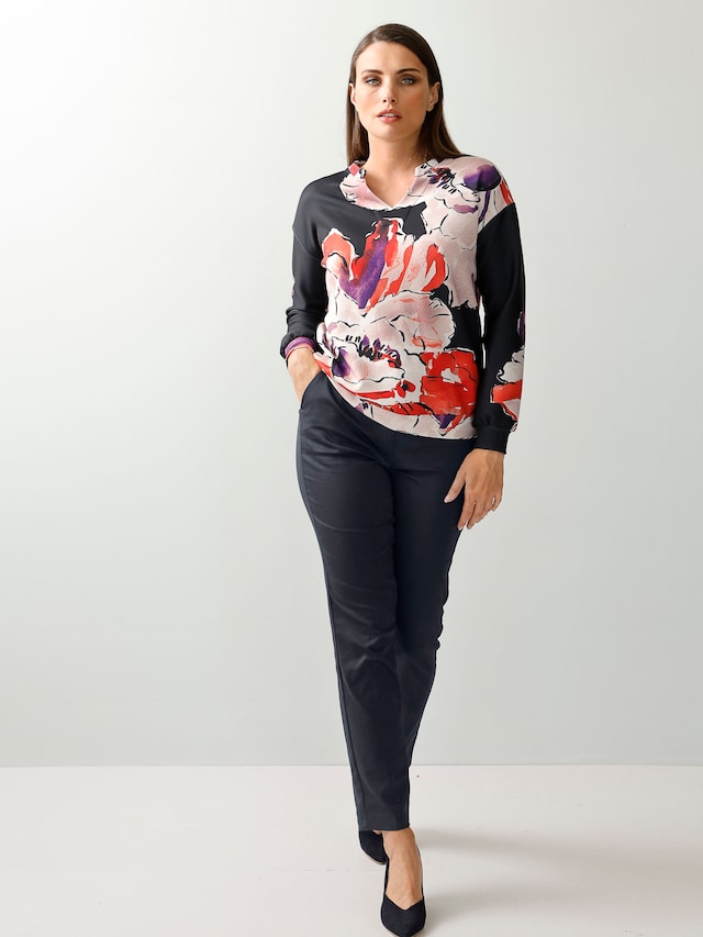 Shirt mit floralem Druck im Vorderteil 3