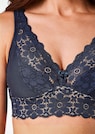 Soutien-gorge sans armature en coton et dentelle thumbnail 3