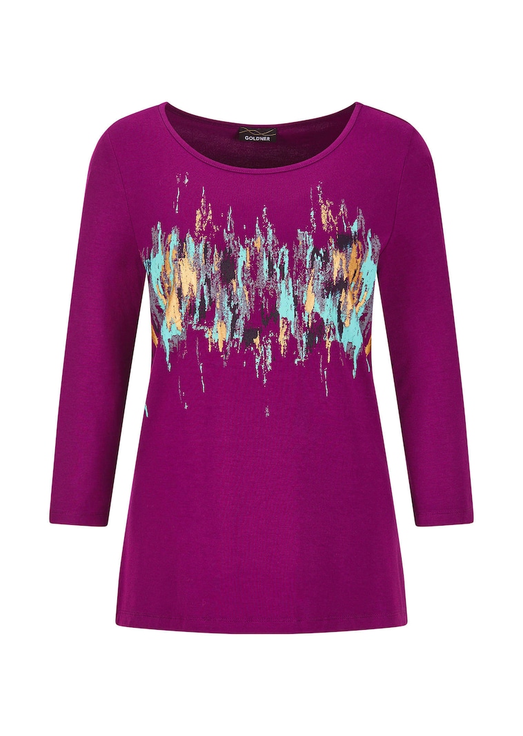 T-shirt imprimé avec effet scintillant