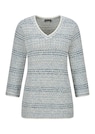 Pullover van structuurtricot met een V-hals thumbnail 6