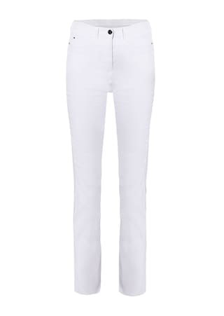weiss Bequeme High-Stretch-Jeans