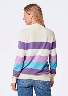 Pull en tricot avec rayures color bloc thumbnail 3