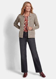 Flauschige Strickjacke mit Glitzereffekt thumbnail 2