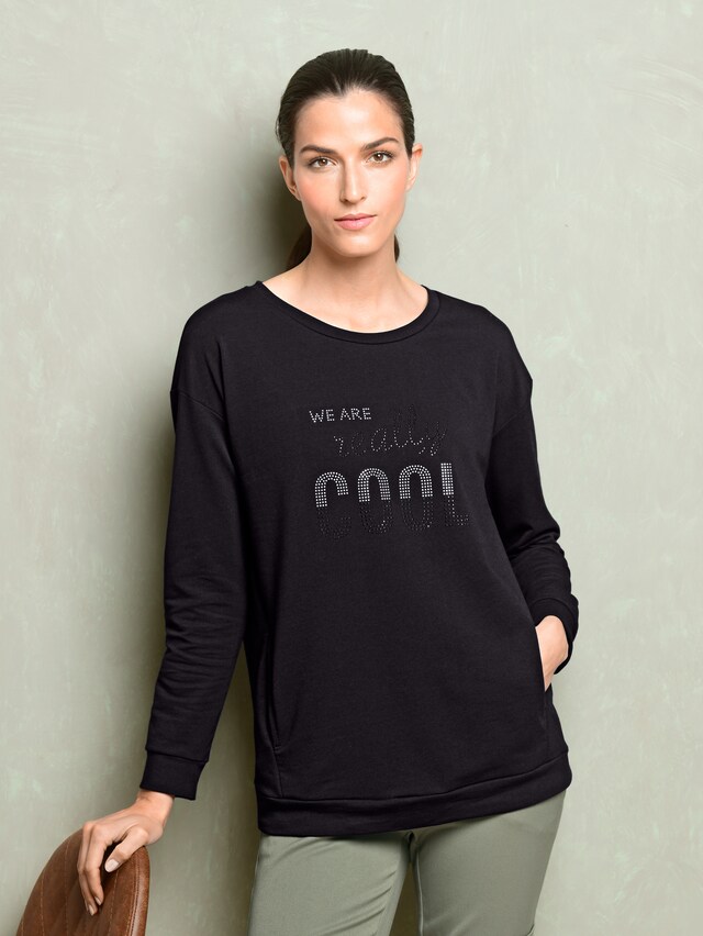 Shirt mit Steinchenzier im Vorderteil 2