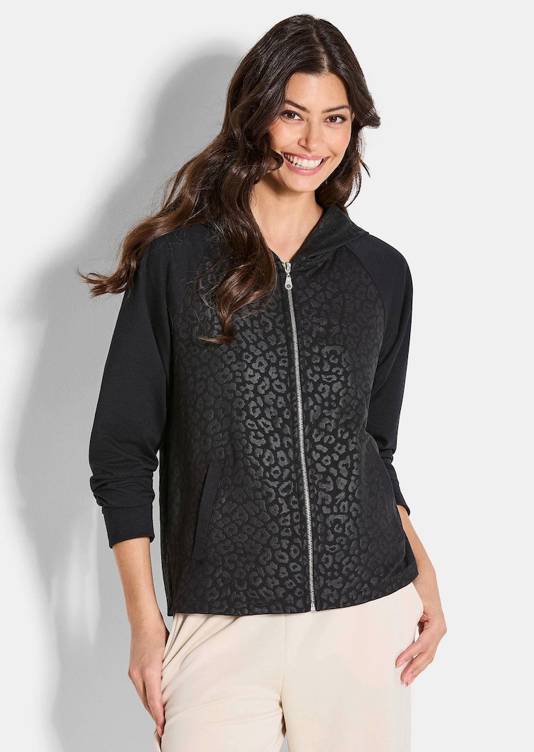 Freizeitjacke mit Animal Print