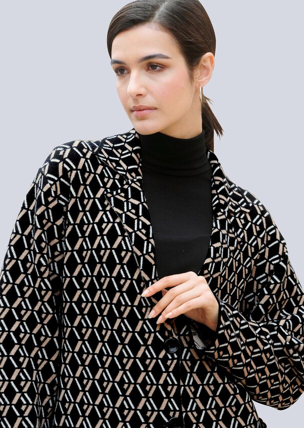 Strickmantel mit Reverskragen 3