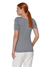 Kurzarm-Shirt mit gewebtem Pepitamuster thumbnail 3
