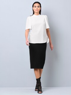 Bluse mit femininem Stehkragen thumbnail 2