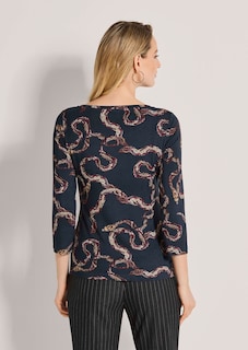 Viskose-Shirt mit Schlangenprint thumbnail 3