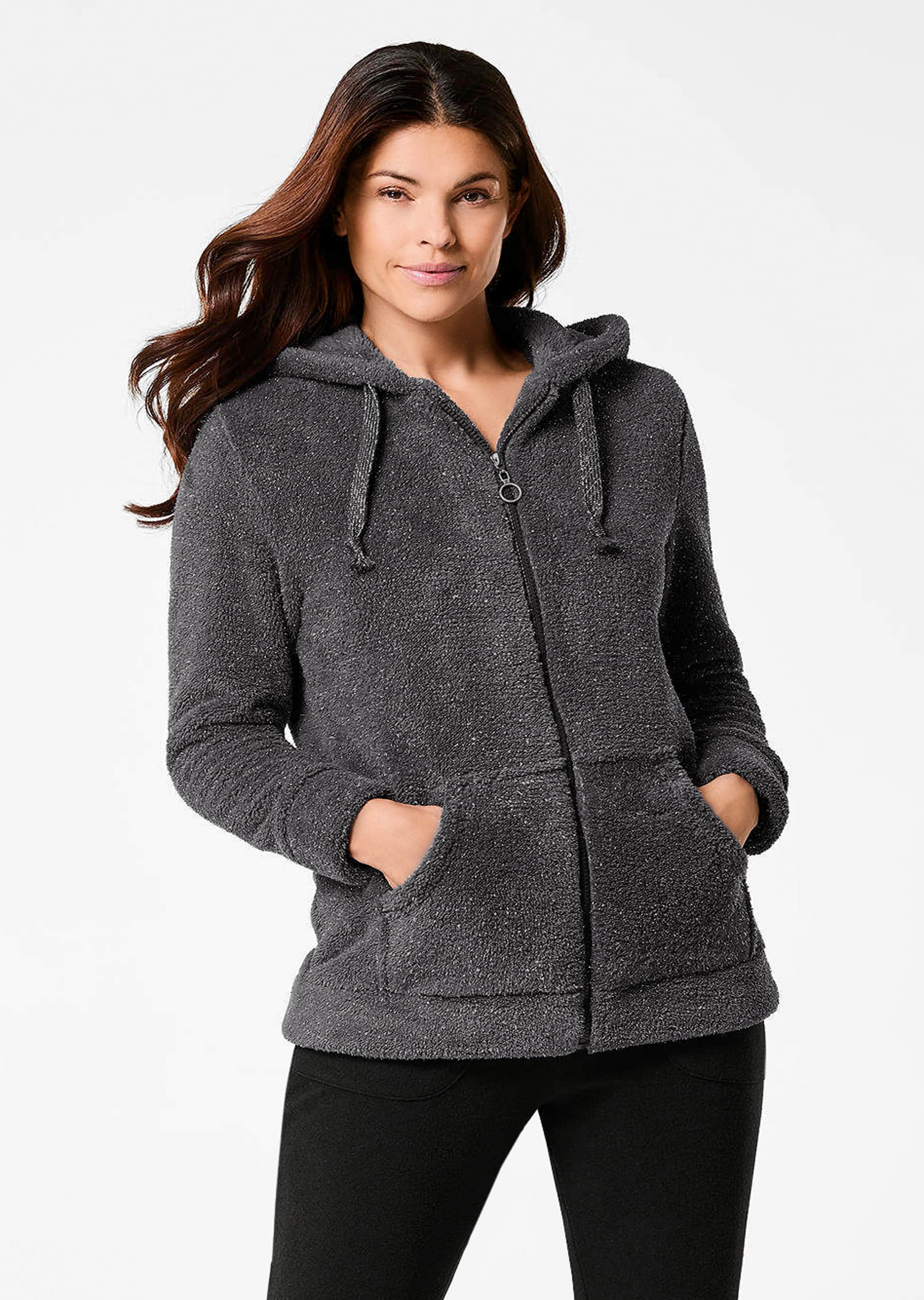 Flausch-Freizeitjacke