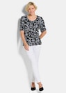 Jersey-Shirt mit Blumenmuster thumbnail 2