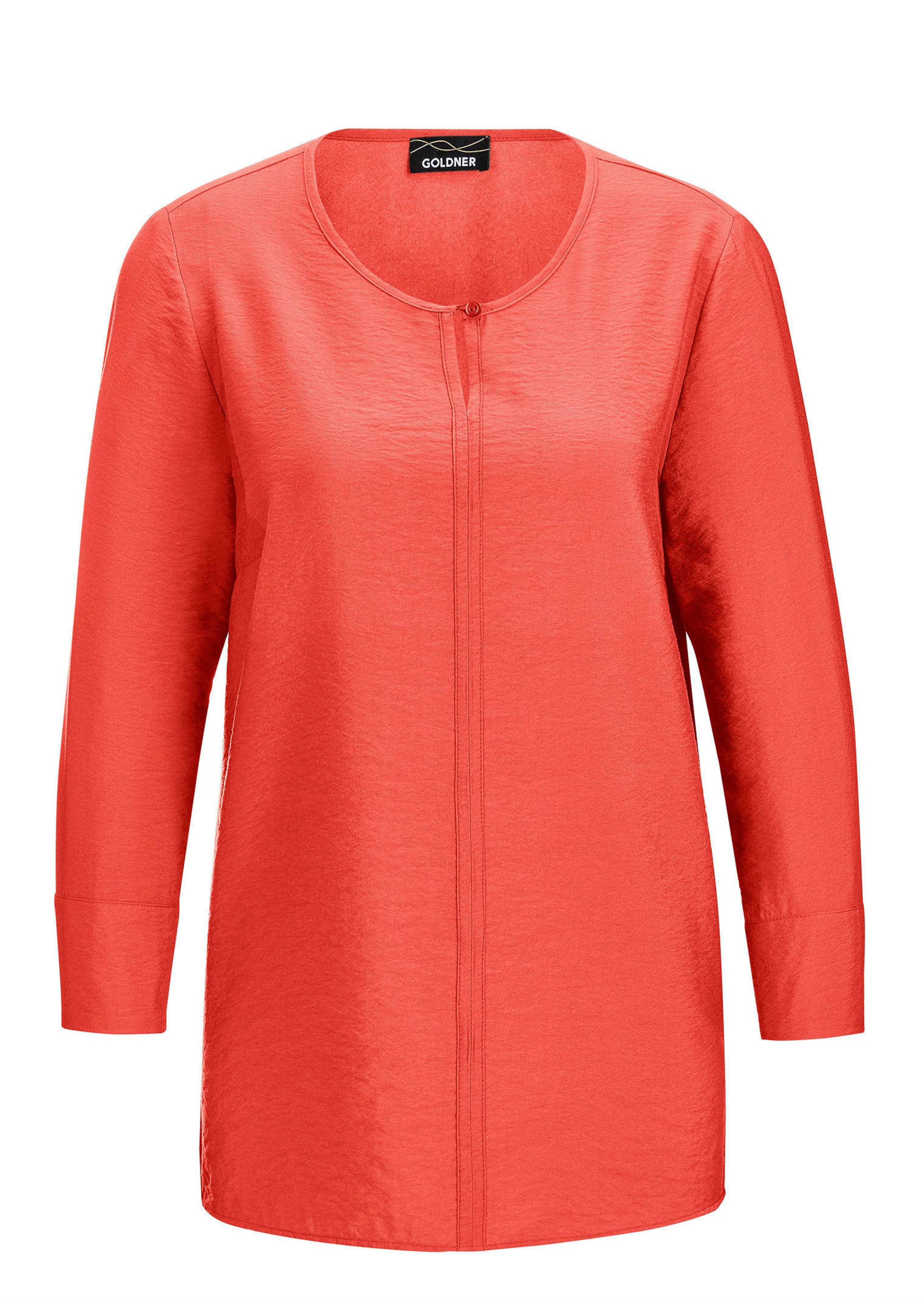 Chemisier à col rond en mélange de viscose structuré