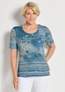 Jersey-Shirt mit Ringelstruktur thumbnail 1