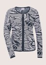 Blazer en maille à imprimé jacquard et zip thumbnail 6
