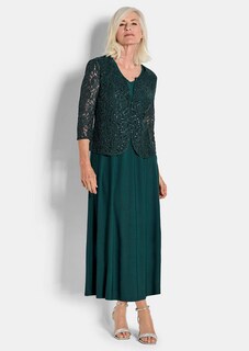 Kleid mit paillettenbesetzter Spitzenjacke thumbnail 2