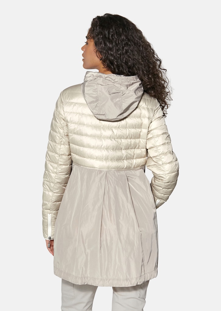 Quilted jacket in a mix of materials 2