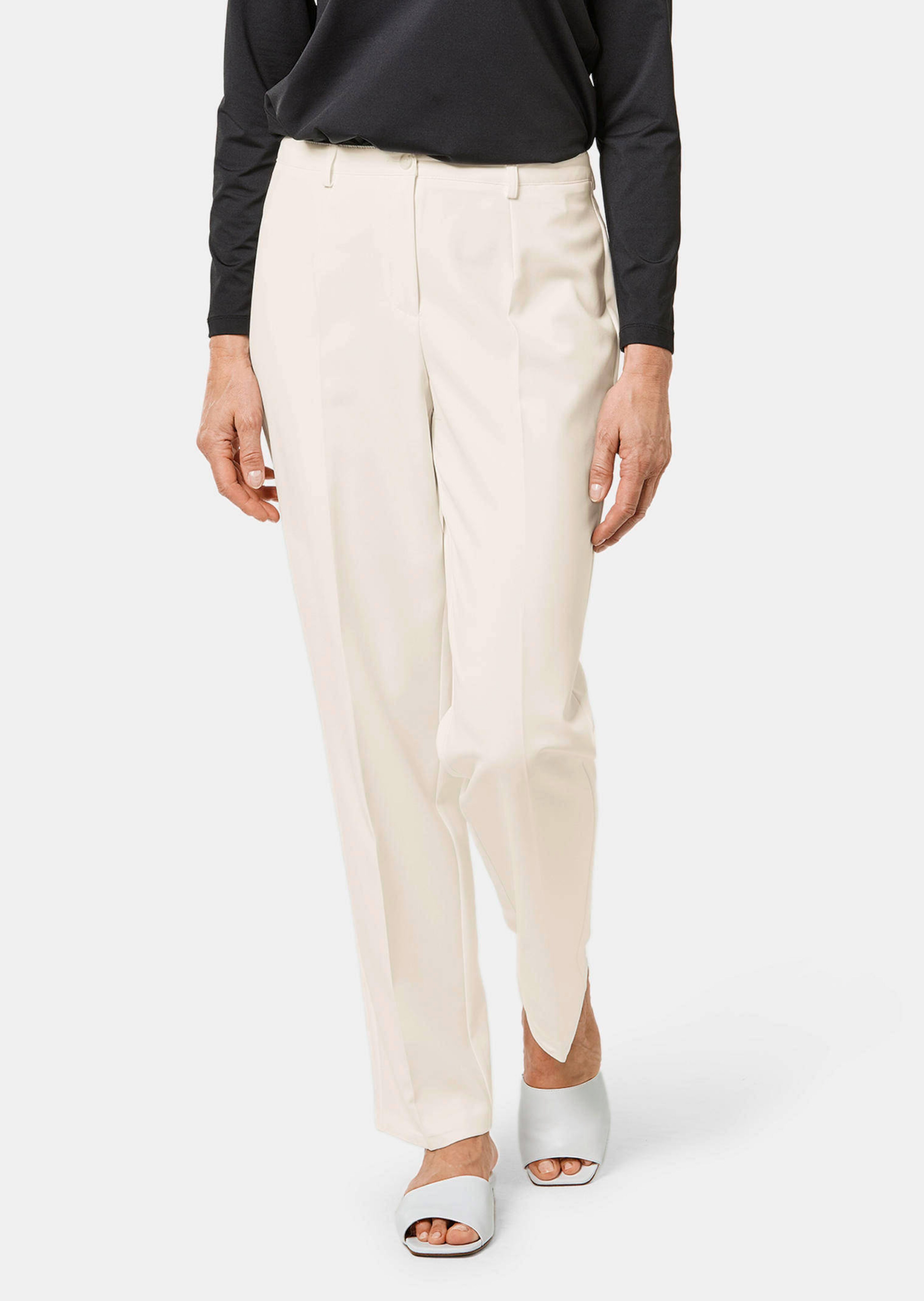 Pantalon avec passants de ceinture facile d'entretien