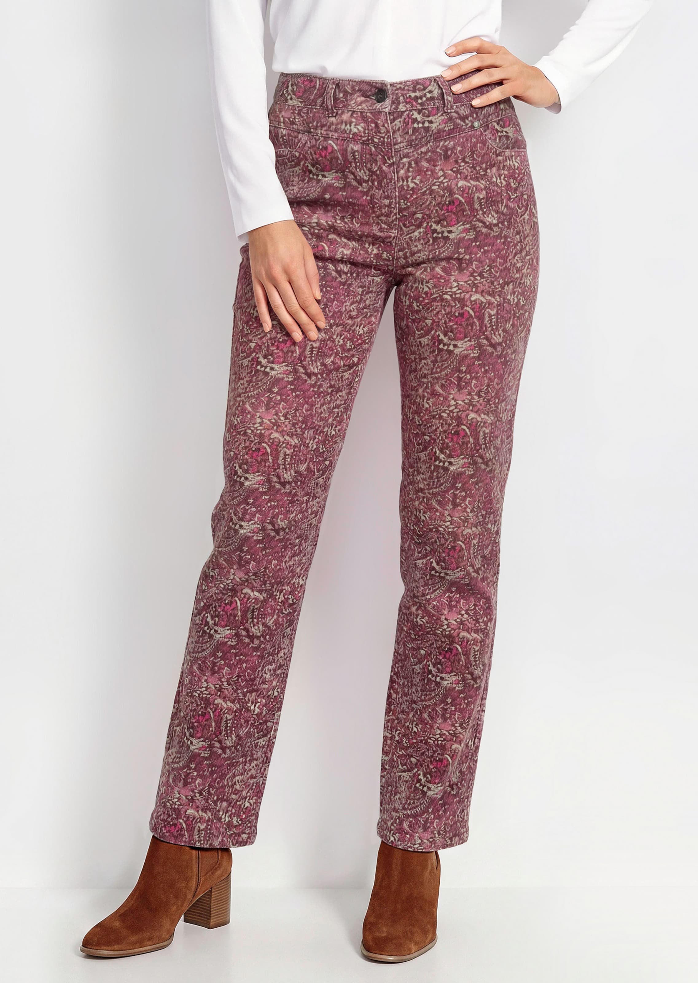 Corduroy broek LOUISA met paisleymotief