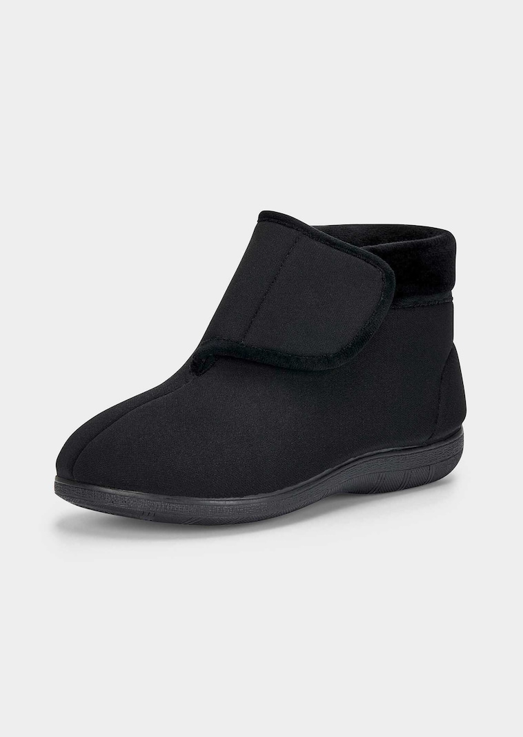 Hallux-Hausschuhe mit breitem Klettverschluss