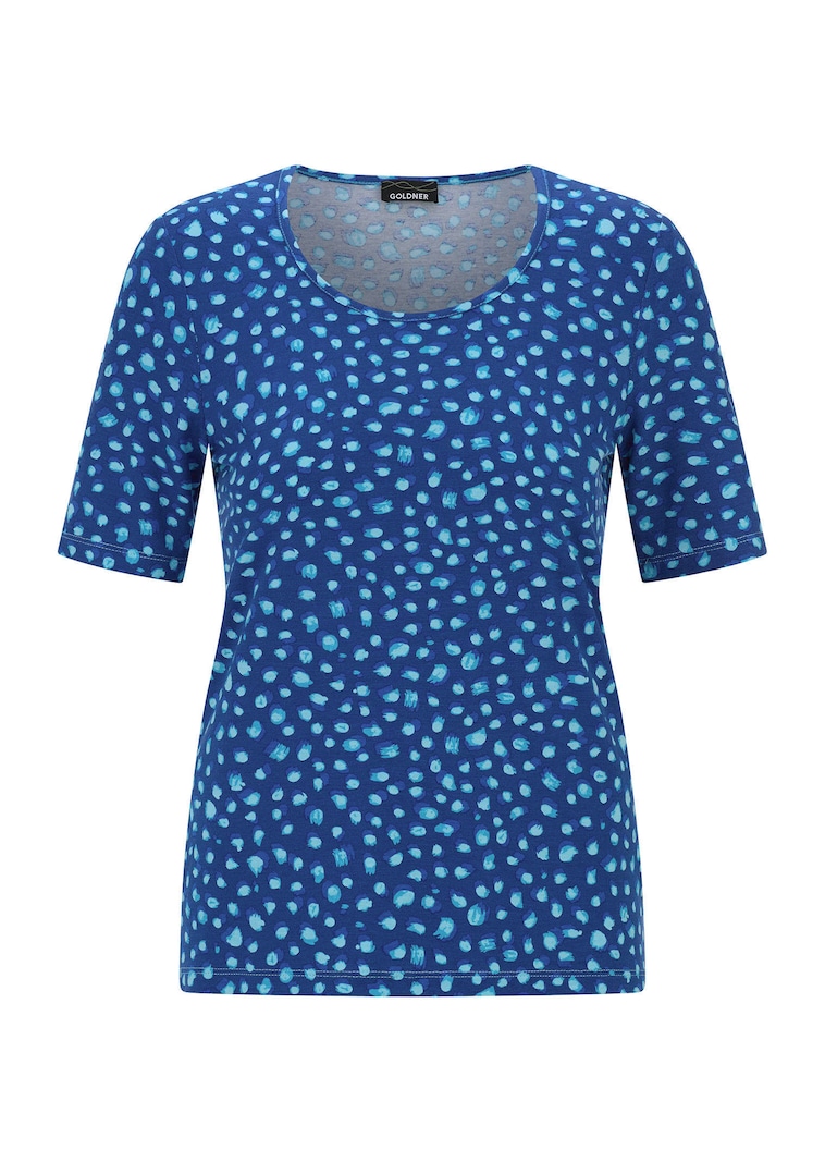 T-shirt en viscose avec des pois fantaisie
