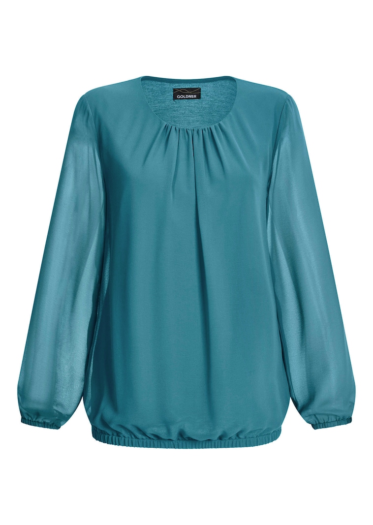 Elegante blouse van chiffon
