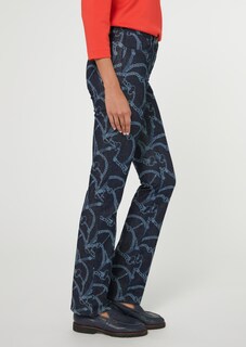 Bedruckte Jeans in gerader Form thumbnail 4