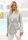 Blazer mit feinen Nadelstreifen und Glanzgarn thumbnail 7